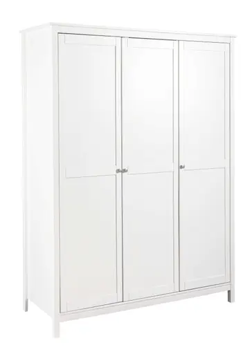 Drehtürenschrank - B ca. 155 cm, Weiß