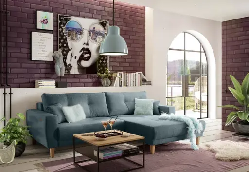 Couchtisch - LB ca. 70x70 cm, Wildeiche Massiv, Schwarz