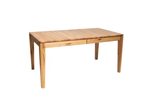 Esstisch - ausziehbar, LB ca. 160x90 cm, Eiche massiv