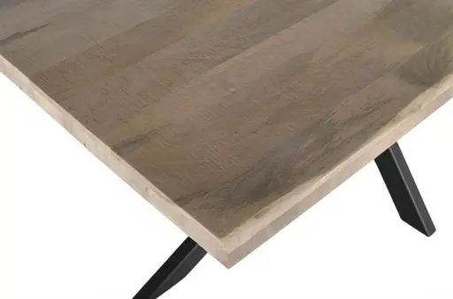 Esstisch - LB ca. 240x100 cm, Mango massiv, Schwarz