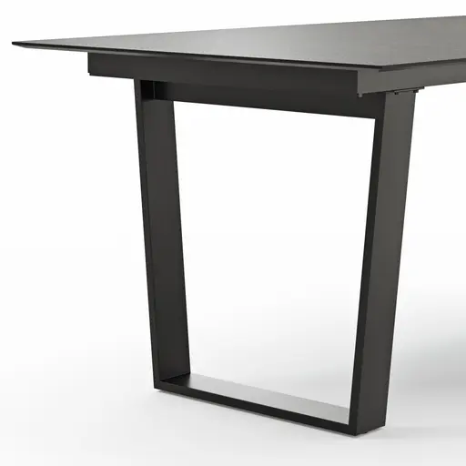 Esstisch Dinner - LB ca. 200x95 cm, Kunststoff, Dunkelgrau