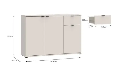 Komode FINELLA- Sand