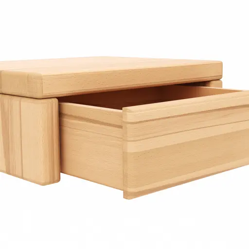 Nachttisch 1660 - Kernbuche massiv, geölt