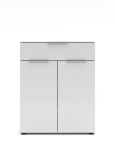 Schuhschrank - B ca. 80 cm, Weiß