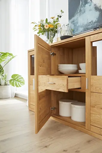 Sideboard Faro Plus - BH ca. 182x100 cm, Wildeiche massiv