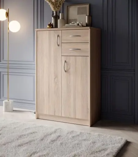 Kommode - B ca. 74 cm, Sonoma Eiche Nachbildung