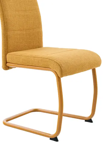 Freischwinger - Stoff, Gelb