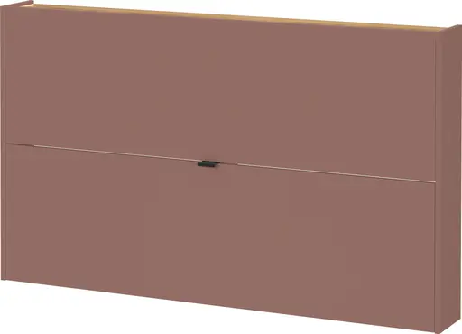 Schuhschrank GIANNA - B ca. 140 cm, Toffee, Navarra Eiche Nachbildung