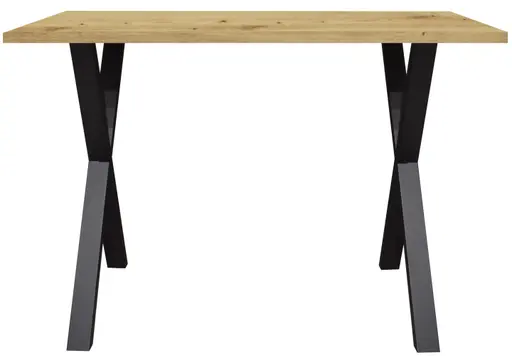 Bartresentisch - LB ca. 140x90 cm, Asteiche, Schwarz