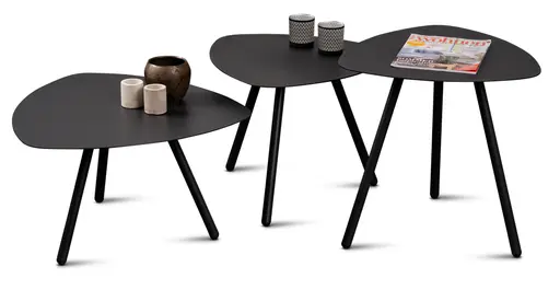 Beistelltisch - LB ca. 60x60 cm, Anthrazit