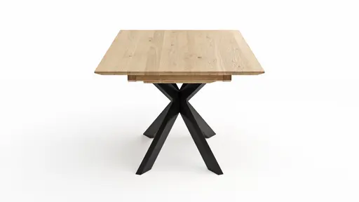 Esstisch Talara Lola - beidseitig ausziehbar, LB ca. 200x100cm, Wildeiche Bianco