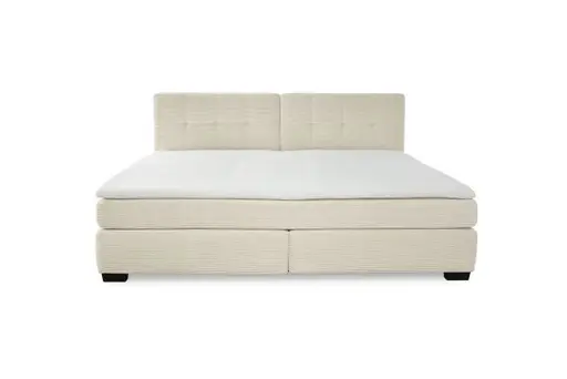 Boxspringbett JILA- Ligefläche ca. 240x200 cm, Stoff, Beige