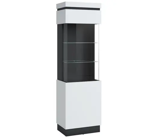 Vitrine - Alpinweiß, Anthrazit