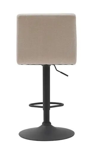 Barhocker - drehbar, höhenverstellbar, Stoff, Beige