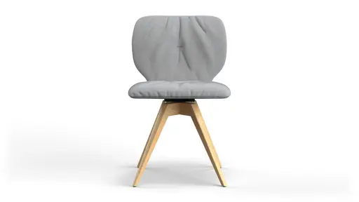 Stuhl Saltino - Stoff, Hellgrau