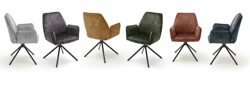 Armlehnstuhl - drehbar, Stoff, Olive