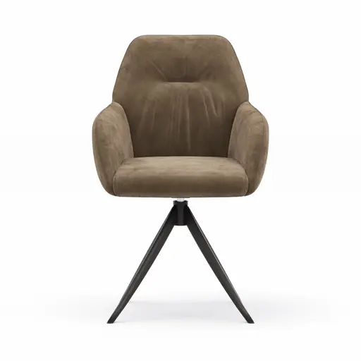 Armlehnstuhl Noli -. drehbar, Stoff, Sand