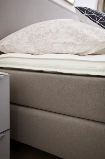 Boxspringbett Valencia - Liegefläche ca. 180x200 cm, Stoff, Mauve