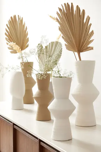 Deko-Vase - HØ ca. 40,5x18,5 cm, Creme