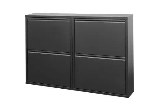 Schuhschrank - B ca. 50 cm, Schwarz