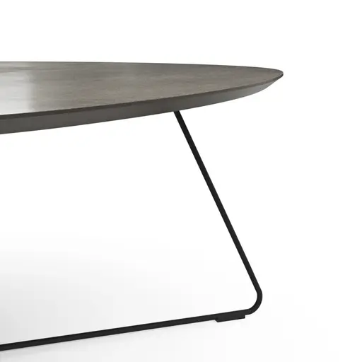 Couchtisch Fano - LBH ca. 96x86x38 cm, HPL, Graubraun