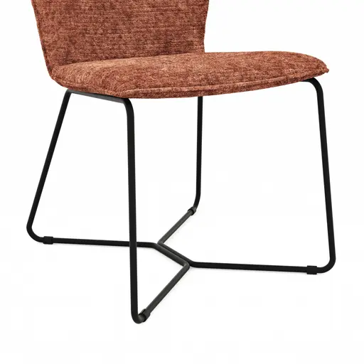 Stuhl Pinto - Stoff, Orange