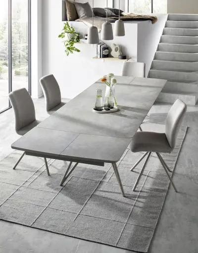 Esstisch Sedana - ausziehbar, LB ca. 200x100 cm, HPL, Grau