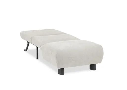 Faltsessel EBBY - ohne Armlehne inkl. Schlaffunktion, Stoff, Creme