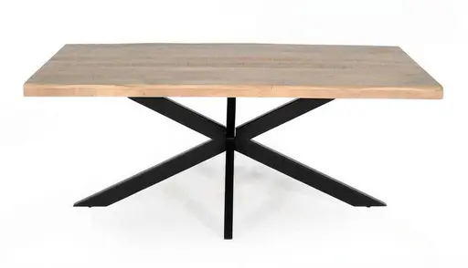 Esstisch - LB ca. 240x100 cm, Mango massiv, Schwarz