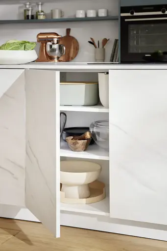 Inselküche 51.220 CO 6 524, Stahlblau