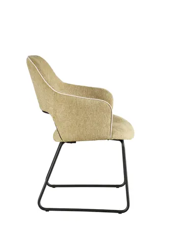 Armlehnstuhl - Stoff, Pistaziengrün