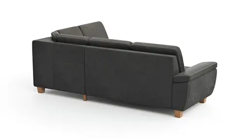Ecksofa Sommerville - 2,5-Sitzer mit  Ecke rechts, inkl. Schlaffunktion, Relaxfunktion (manuell), Stoff, Anthrazit