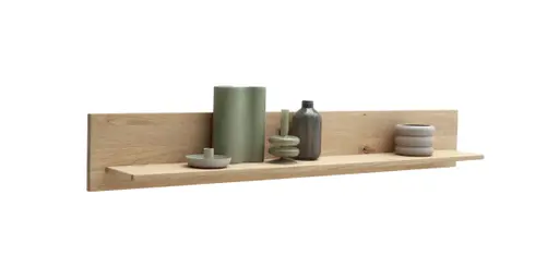 Wandboard - B ca. 150 cm, Eiche Nachbildung, Eiche massiv geölt