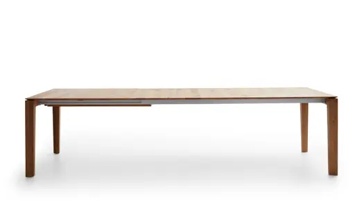 Esstisch 3400 - ausziehbar, LB ca. 200x100 cm, Asteiche massiv, Geölt, Gedrehter Fuss