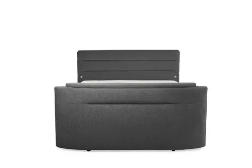 Boxspringbett JELLA MIX- Liegefläche ca. 180x200 cm, Stoff, Anthrazit