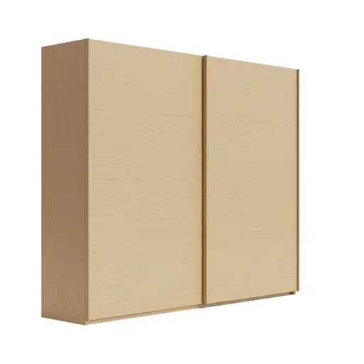 Schwebetürenschrank Caluma - B. ca. 271cm, Furnier, Balkeneiche