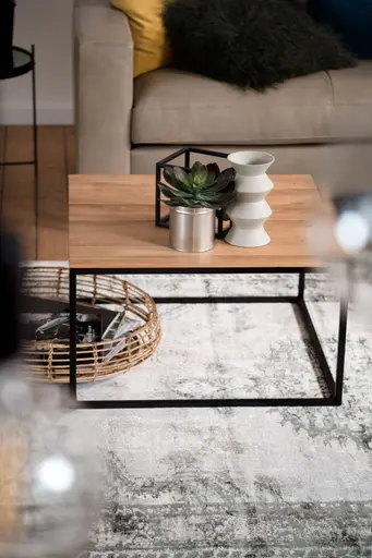 Couchtisch Kai - LBH ca. 65x65x37 cm, Asteiche massiv