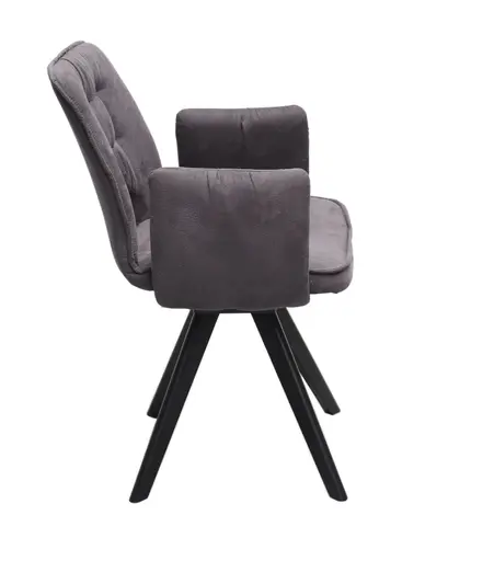 Sessel - drehbar,  Stoff, Dunkelgrau