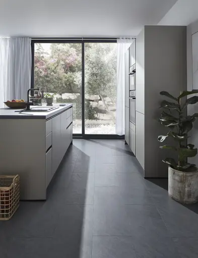 Inselküche 56.210 GL 3 523, Taupe metallic matt