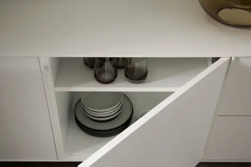 Lowboard Casello - BHT ca. 270x56x47 cm, Lack Matt, Weiß