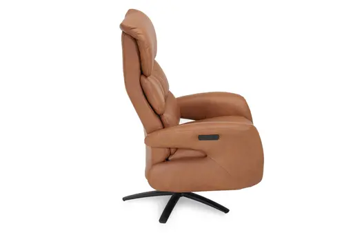 Sessel - Relaxfunktion motorisch, Leder, Rost