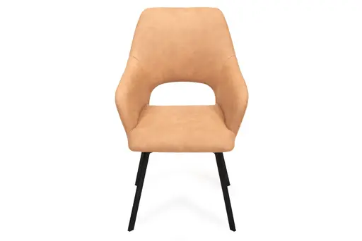 Armlehnstuhl - Stoff, Caramel