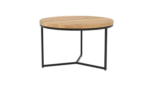 Couchtisch Farmingdale - LBH ca. 85x85x52 cm, Eiche massiv, natur geölt