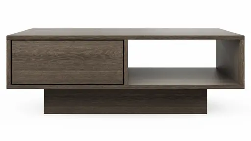 Couchtisch Saratoga - Buche massiv, silbergrau geölt