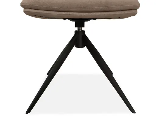 Stuhl - drehbar, Stoff, Taupe