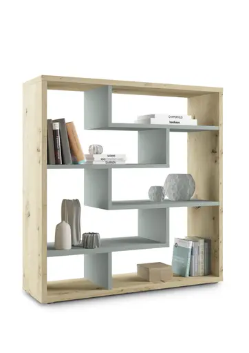 Raumteiler - B ca. 130 cm, Asteiche, Pinegrün