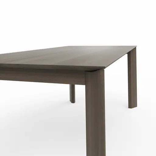 Esstisch Saratoga - ausziehbar, LB ca. 200x95 cm, Buche massiv, silbergrau geölt