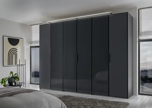 Drehtürenschrank EM Farfalla - BHT ca. 298x222x63 cm, Vulkan