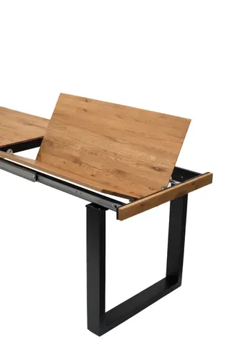 Esstisch - ausziehbar, LB ca. 180x90 cm, Eiche massiv