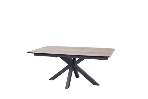 Esstisch MELANIA - ausziehbar, LB ca. 180x95 cm, Glaskeramik, Braun